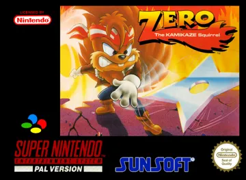 Zero the Kamikaze Squirrel (Europe) (Rev 1) box cover front